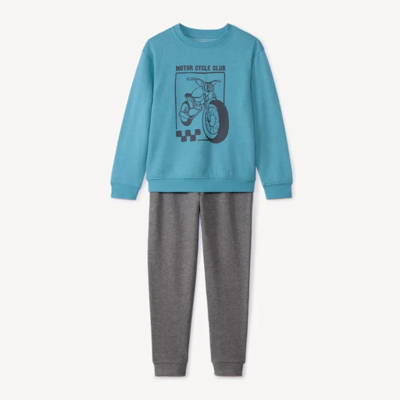 Ensemble jogging molleton print fantaisie pour garçon