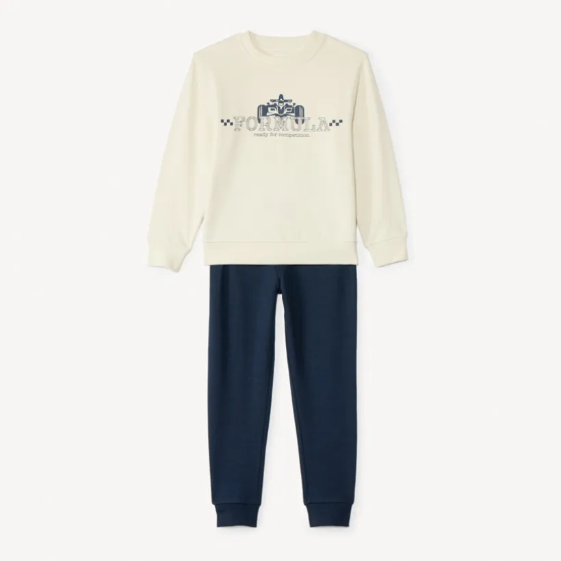 Ensemble jogging molleton printé pour garçon