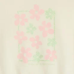Ensemble jogging molleton print fleurs pour bébé fille