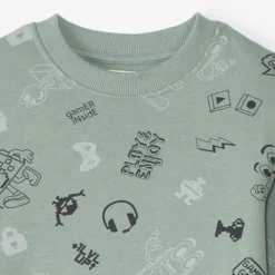 Ensemble jogging molleton à sweat imprimé pour garçon