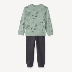 Ensemble jogging molleton à sweat imprimé pour garçon