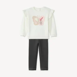Ensemble jogging motif papillon pour bébé fille