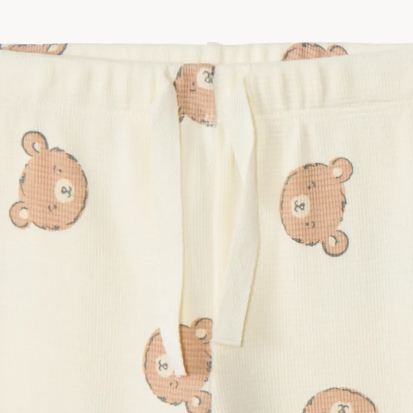 Ensemble jogging ourson en nid d'abeille pour bébé