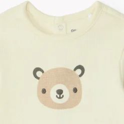 Ensemble jogging oursons en nid d'abeille pour bébé garçon