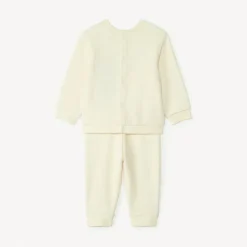 Ensemble jogging oursons en nid d'abeille pour bébé garçon