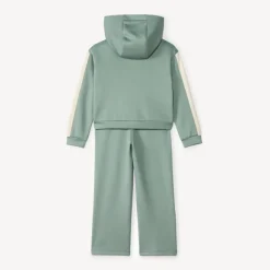 Ensemble jogging uni avec capuche pour fille