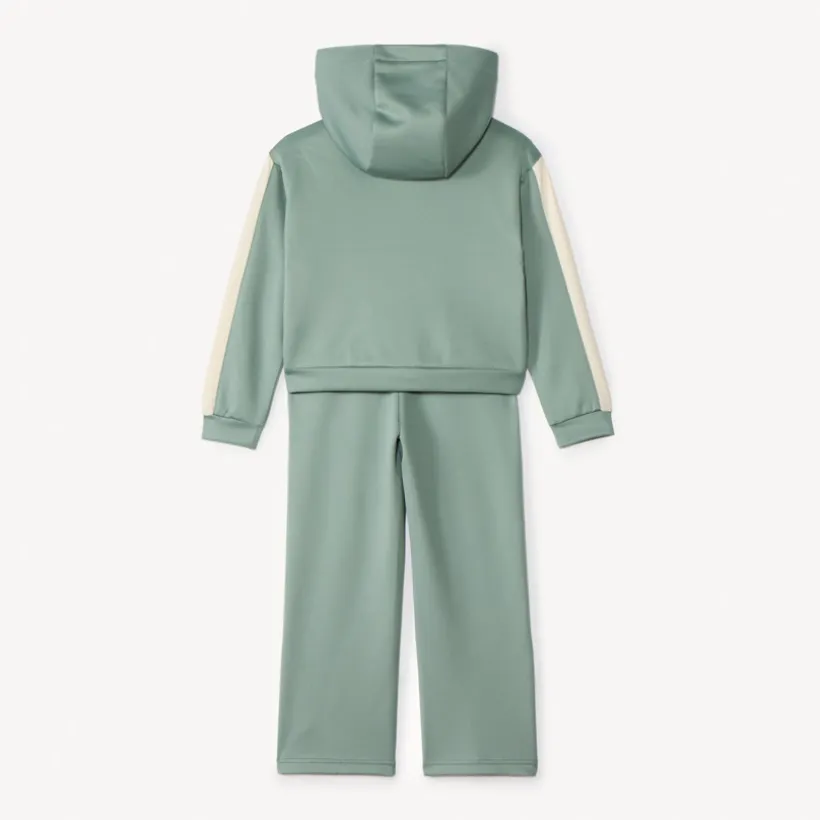 Ensemble jogging uni avec capuche pour fille