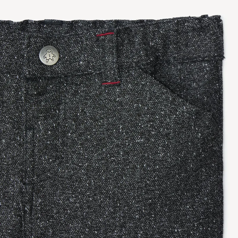 Ensemble long 3 pièces avec nœud papillon pour bébé garçon