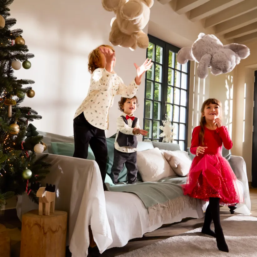 Ensemble long 3 pièces avec nœud papillon pour bébé garçon