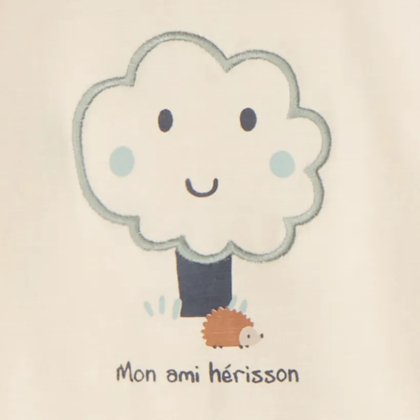 Ensemble long 2 pièces motif arbre pour bébé garçon