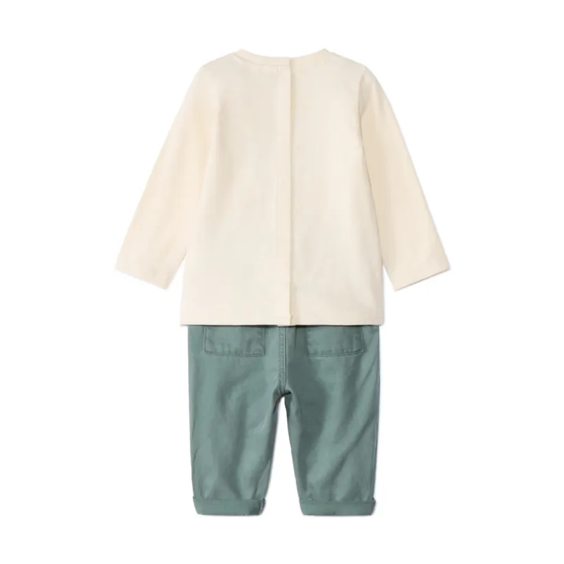 Ensemble long 2 pièces motif arbre pour bébé garçon