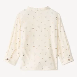 Ensemble long salopette + chemise imprimée pour bébé garçon
