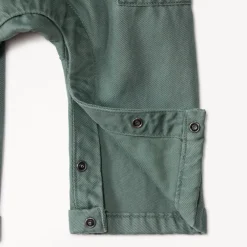 Ensemble long salopette + chemise imprimée pour bébé garçon
