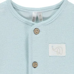 Ensemble pantalon + body et veste nid d'abeille pour bébé garçon