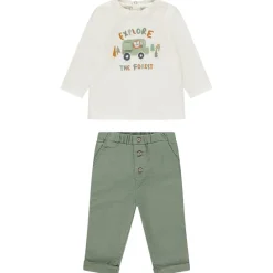 Ensemble pantalon + t-shirt manches longues fantaisie pour bébé garçon