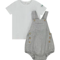 Ensemble 2 pièces avec barboteuse rayée pour bébé garçon