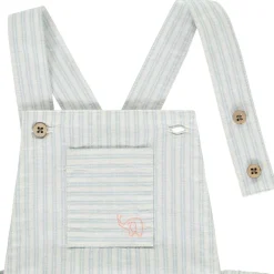 Ensemble 2 pièces avec barboteuse rayée pour bébé garçon
