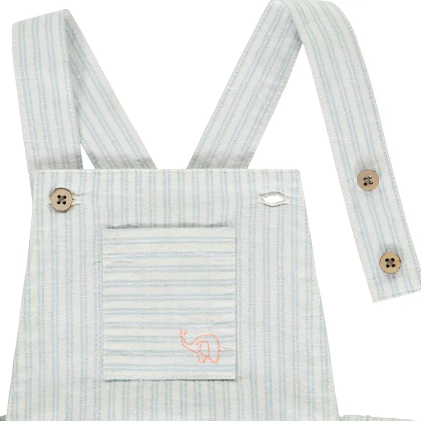 Ensemble 2 pièces avec barboteuse rayée pour bébé garçon