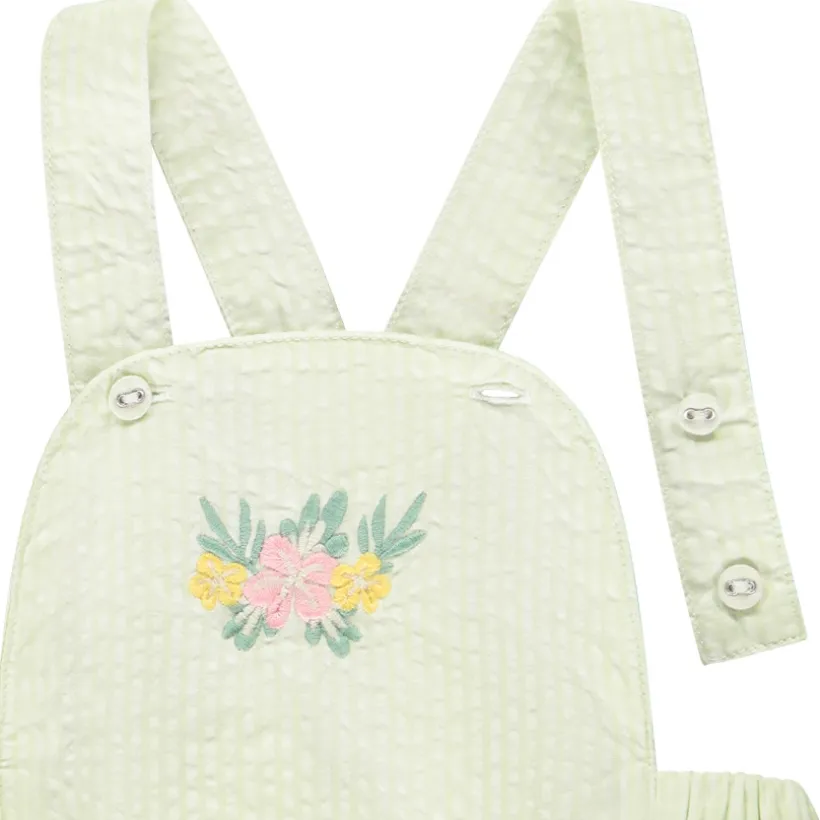 Ensemble 2 pièces avec barboteuse rayée pour bébé fille