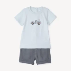 Ensemble 2 pièces avec bermuda pour bébé garçon