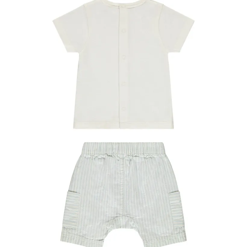 Ensemble 2 pièces avec bermuda rayé pour bébé garçon