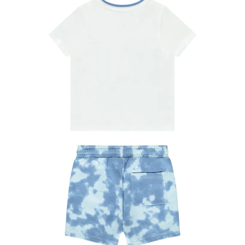 Ensemble 2 pièces avec bermuda tie & dye pour bébé garçon