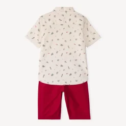 Ensemble 2 pièces avec chemise imprimée Noël pour garçon