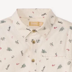 Ensemble 2 pièces avec chemise imprimée Noël pour garçon