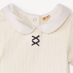 Ensemble 2 pièces avec jupe en tulle plumetis pour bébé fille