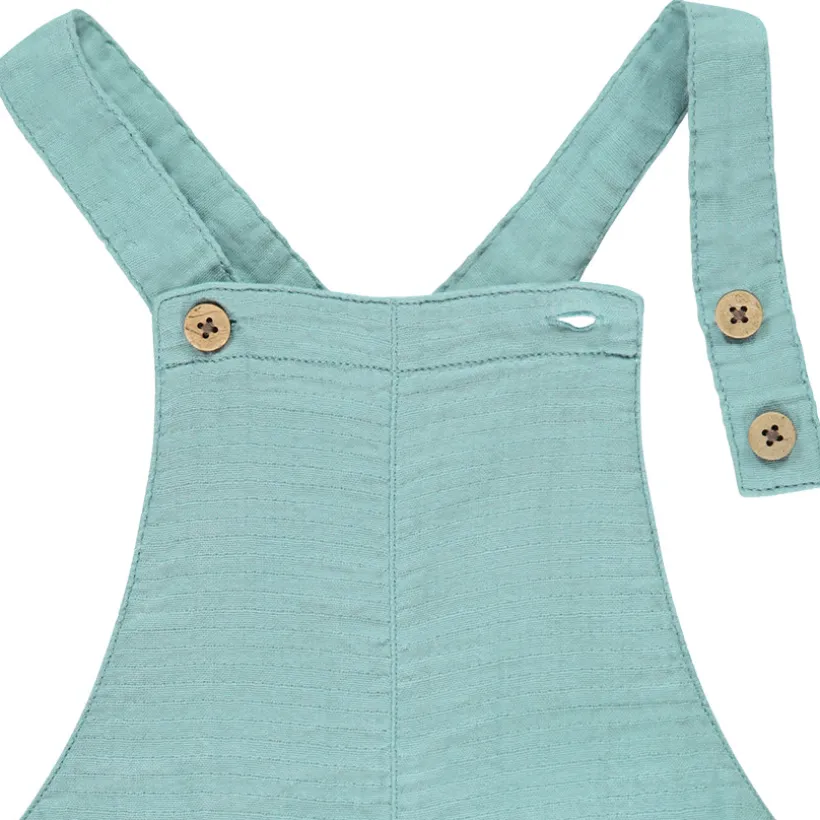 Ensemble 2 pièces avec salopette et t-shirt rayé pour bébé garçon