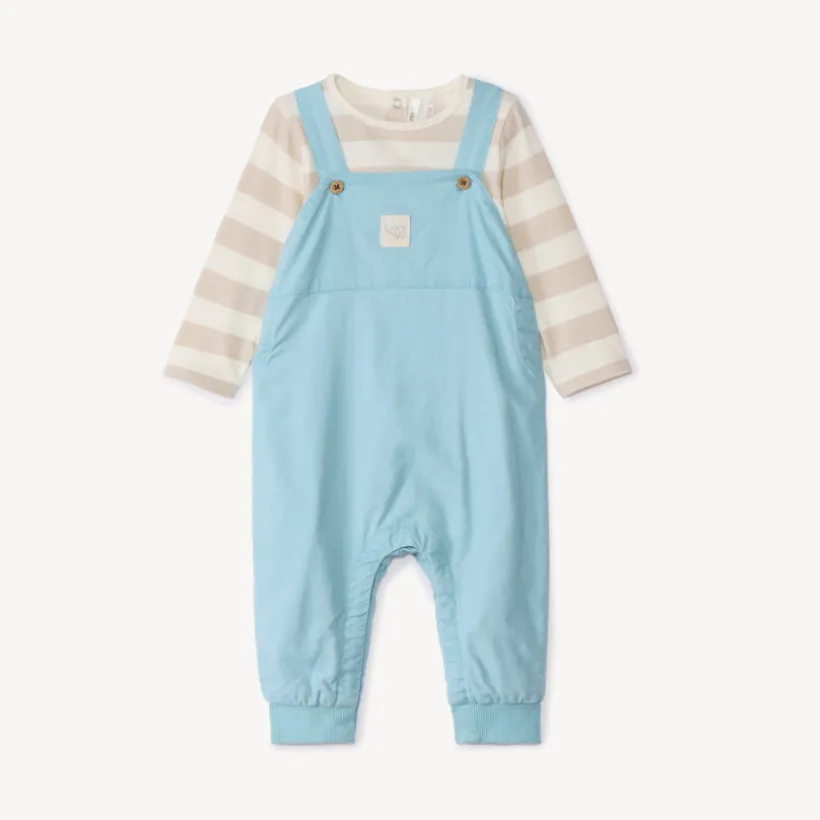 Ensemble 2 pièces avec salopette pour bébé garçon