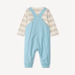 Ensemble 2 pièces avec salopette pour bébé garçon