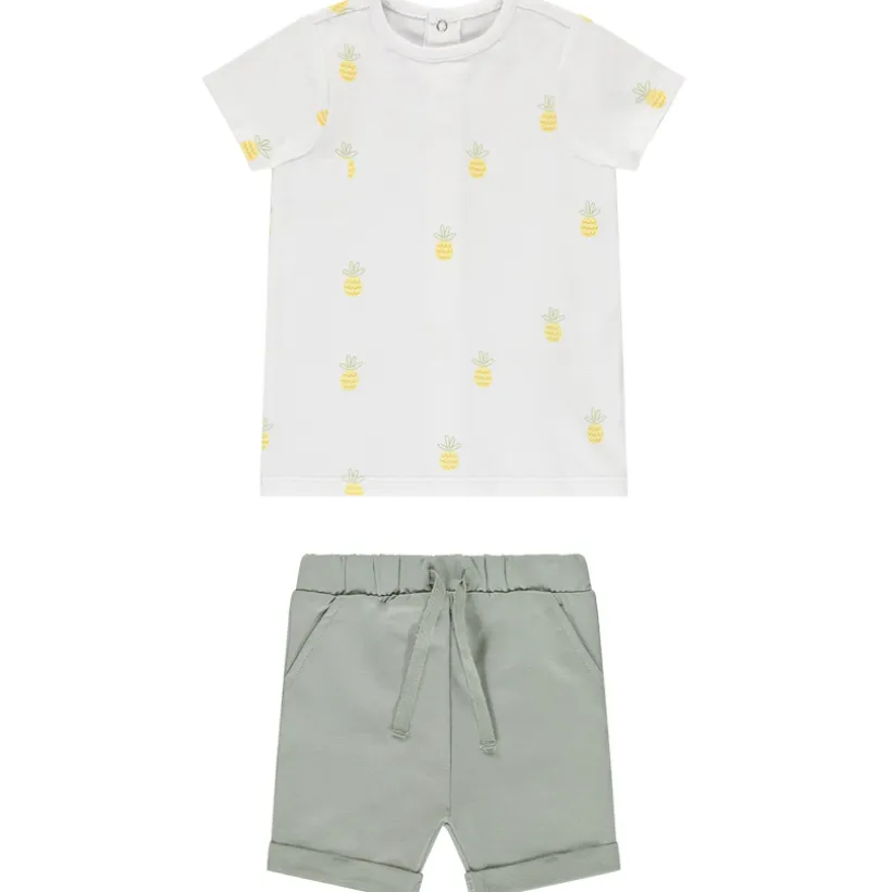 Ensemble 2 pièces avec t-shirt imprimé ananas pour bébé garçon