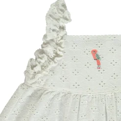 Ensemble 2 pièces avec tunique en broderie anglaise pour bébé fille