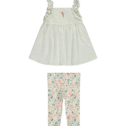 Ensemble 2 pièces avec tunique en broderie anglaise pour bébé fille