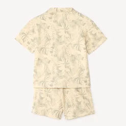 Ensemble 2 pièces chemise + bermuda style hawaïen pour garçon