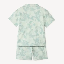 Ensemble 2 pièces chemise + bermuda style hawaïen pour garçon