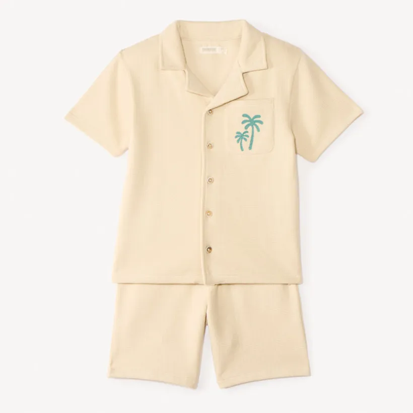 Ensemble 2 pièces chemise oversize + bermuda pour garçon