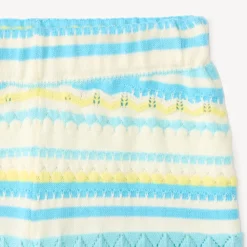 Ensemble 2 pièces débardeur + short en maille tricotée fantaisie pour bébé fille