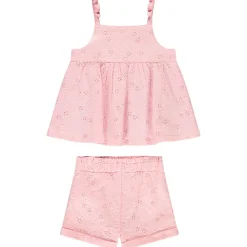 Ensemble 2 pièces en broderie anglaise pour bébé fille