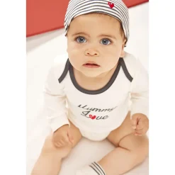Ensemble 3 pièces imprimé fantaisie pour bébé