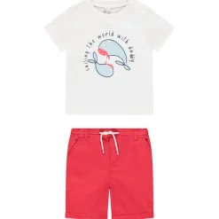 Ensemble 2 pièces motif baleines pour bébé garçon