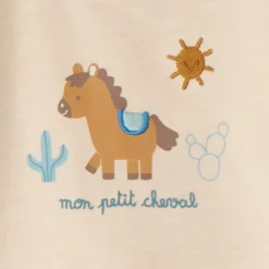 Ensemble 2 pièces motif cheval pour bébé garçon
