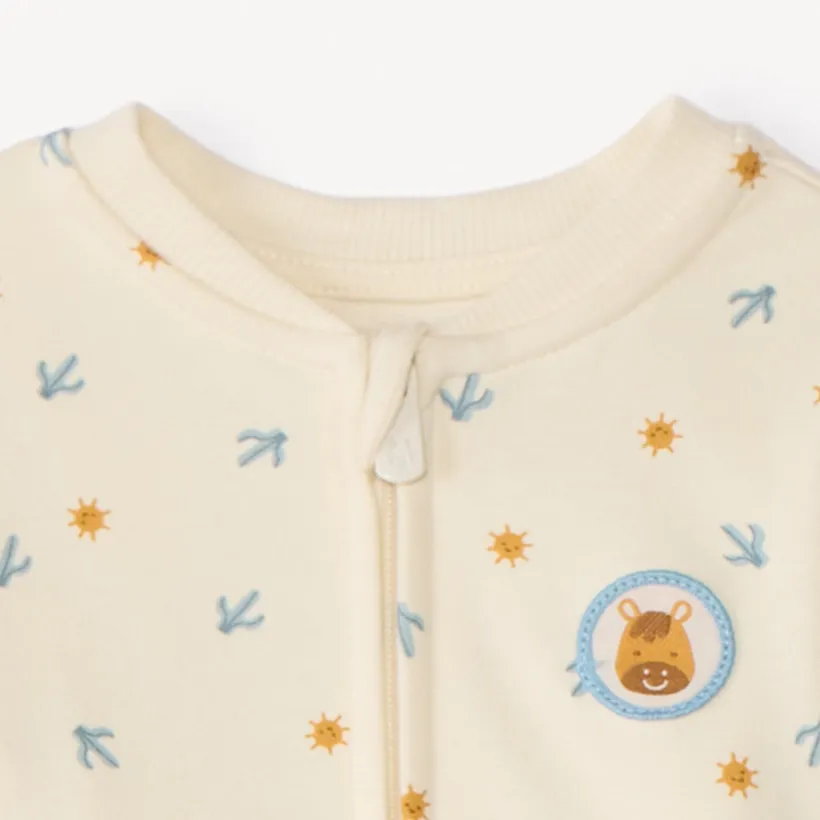 Ensemble 3 pièces motif cheval pour bébé garçon