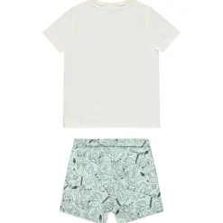 Ensemble 2 pièces motifs animaux de la savane pour bébé garçon