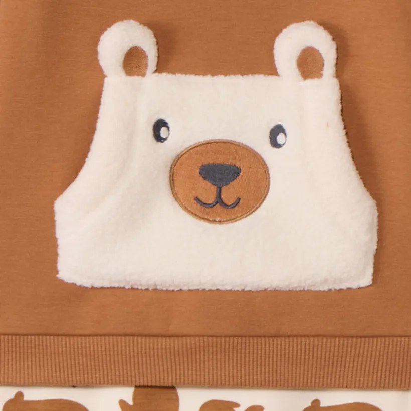 Ensemble 2 pièces motifs ourson pour bébé garçon