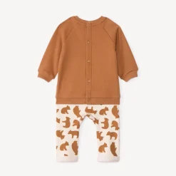 Ensemble 2 pièces motifs ourson pour bébé garçon