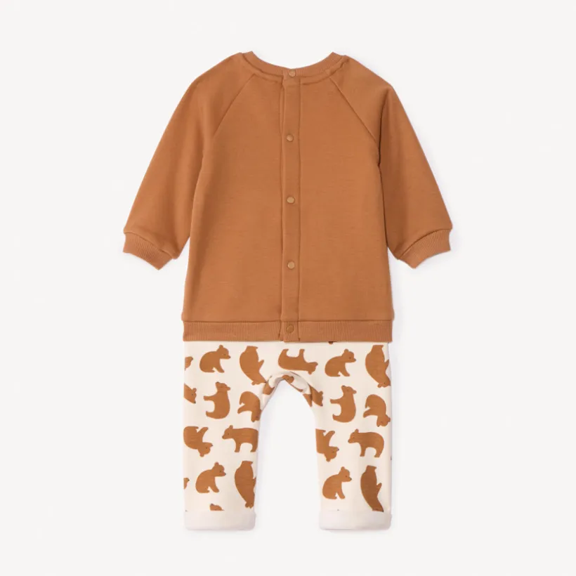 Ensemble 2 pièces motifs ourson pour bébé garçon