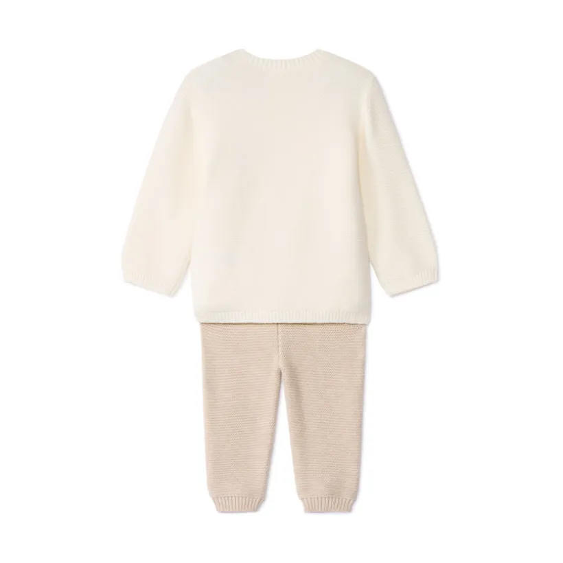 Ensemble 2 pièces Ourson en tricot pour bébé