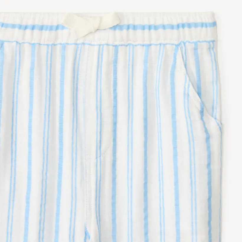 Ensemble 2 pièces polo et pantalon à rayures pour bébé garçon